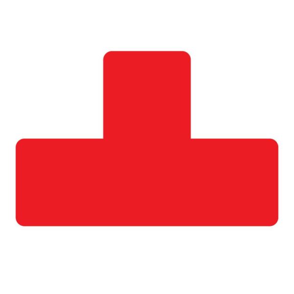 Floor Marking T-symbols red