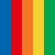 Sortiert (blau, rot, orange, gelb, grün)