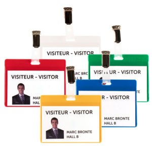 Kits Badges Visiteurs - PVC