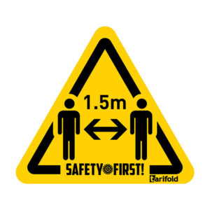 Tarifold Safety floor marking stickers stay 1.5 m appart 7999803_1