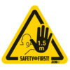 Podlahová značka - bezpečná vzdálenost 2 m (symbol ruky)