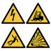 ISO 7010 Sicherheitszeichen - Gefahren- und Warnzeichen
