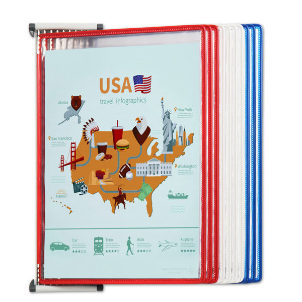 Metal Wall Kit With Patriotic Pockets